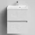 Тумба Бест 50  подвесной, Белый камень ПВХ 57805 Vodok с раковиной в комплекте