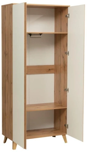 Шкаф для белья Авалон 53.03 Дуб вотан/Белый