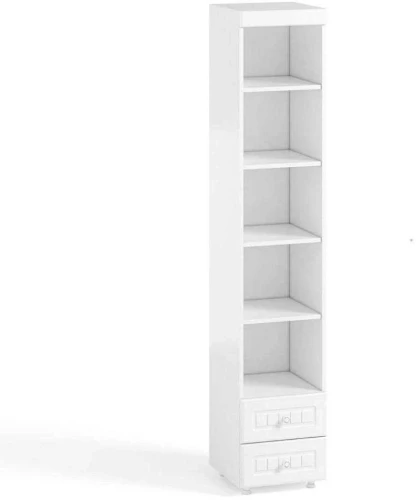 Стеллаж с ящиками (гл. 560) Монако МН-40 белое дерево