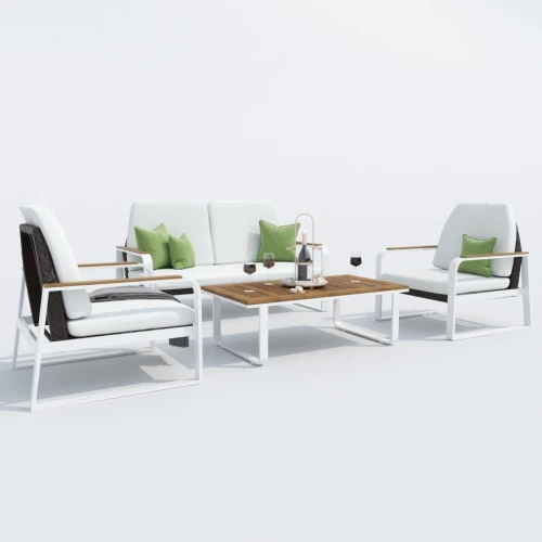 Лаунж зона ARTI белая