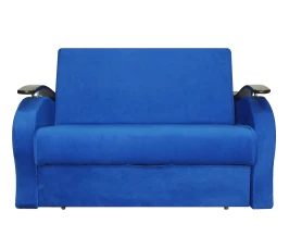 Диван аккордеон Алекс велюр синий 140