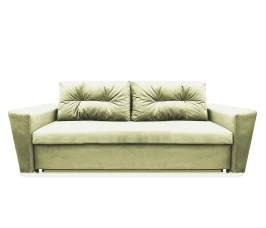 Диван еврокнижка Амстердам 145, велюр бежевый, ППУ