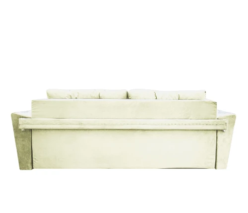 Диван еврокнижка Амстердам 145, велюр бежевый, ППУ