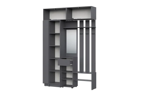 Прихожая Бали, Графит. Комплект 16