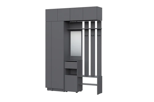 Прихожая Бали, Графит. Комплект 16