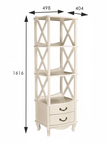 Этажерка Джульетта-3 дуб шампань