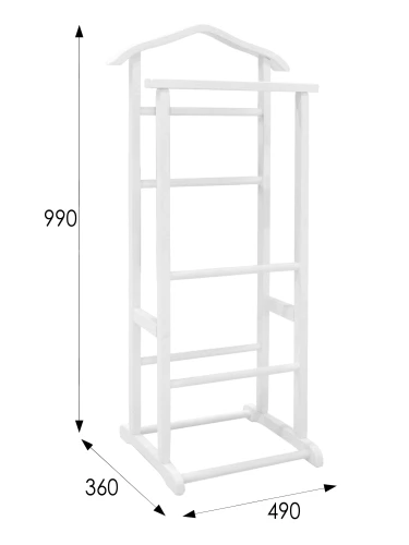 Вешалка костюмная Слуга 1 белый