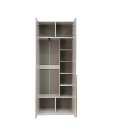 Шкаф 2-ств. Николь-2, Кашемир, Сатиновое золото