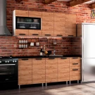 Кухня 2,0м "Крафт" крафт ЛДСП (столешница 2м) Кухня 2,0м "Крафт" крафт ЛДСП (столешница 2м)