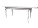 Стол обеденный Фидея 3 белый/серебро 120/160*70 Стол обеденный Фидея 3 белый/серебро 120/160*70