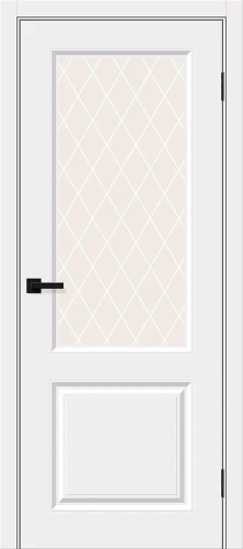 Межкомнатная дверь BRAVO Скинни-13 White Pro White Сrystal