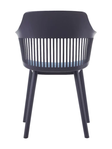 DC273 Стул пластиковый, СИНИЙ c подушкой