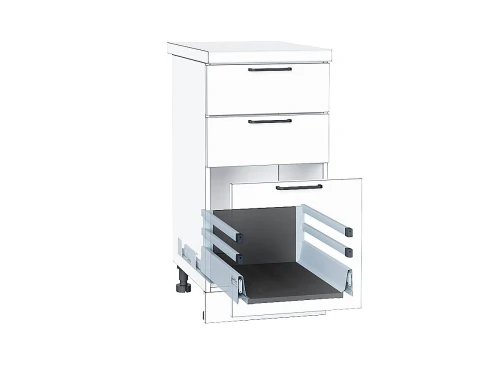 Ящик высокий POWER BOX2 с 2-ым рейлингом Graphite 199*368*447