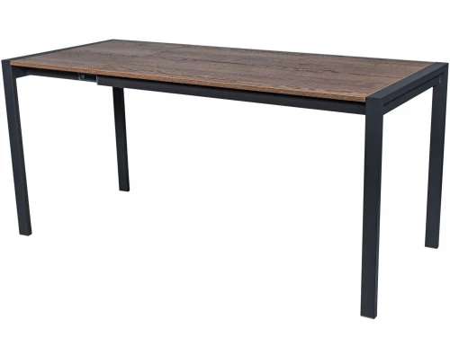 Обеденная группа (Стол Кастел и 4 стула Делтон), ткань рогожка Кэмел