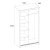 MILAN, Шкаф 120. Цвет БЕЛЫЙ