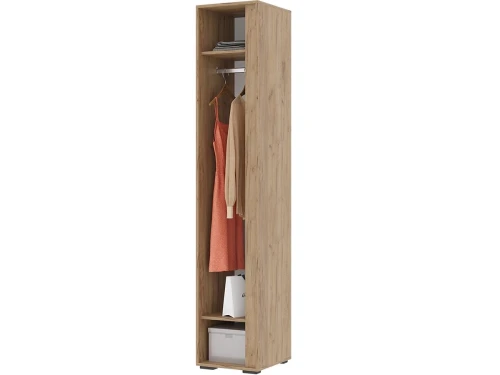 Шкаф-пенал «Хелен» ПН-01, графит/дуб крафт золотой