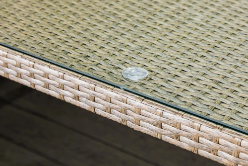 Обеденная группа из искусственного ротанга Кросс Мэдисон на 8 персон без подушек