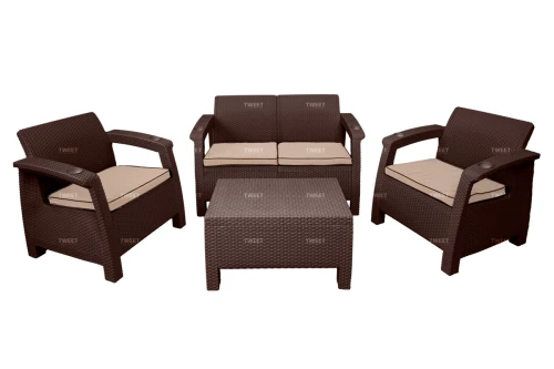 Комплект уличной мебели TWEET Terrace Set, венге