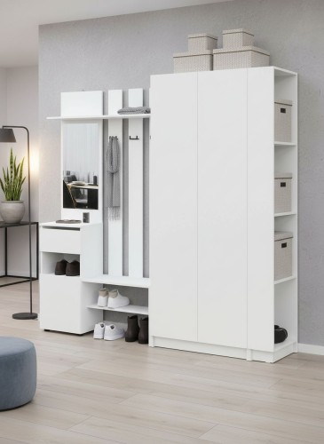 Прихожая Бали, Белый. Комплект 10