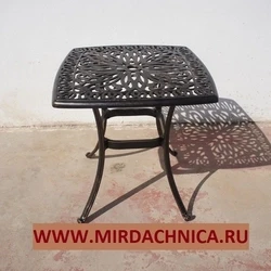 Кофейный стол из литого алюминия МИЛАН «MILAN»