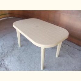Стол Пластиковый овальный «Новара»  -  Бежевый