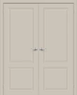 Двустворчатая межкомнатная дверь BRAVO Граффити-12 Creamy