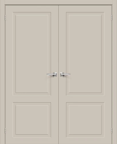 Двустворчатая межкомнатная дверь BRAVO Граффити-12 Creamy