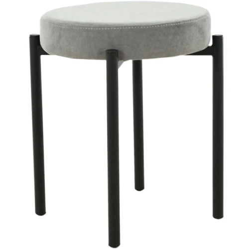 Табурет «Кампо», велюр Вивальди 07, каркас черный