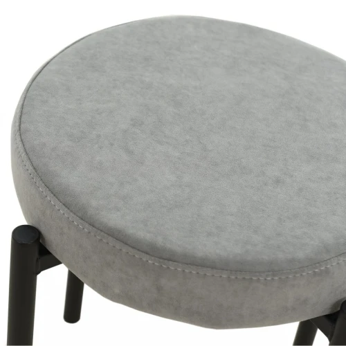 Табурет «Кампо», велюр Вивальди 07, каркас черный