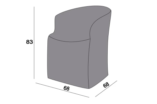 Защитный чехол на стул Диего, цвет серый