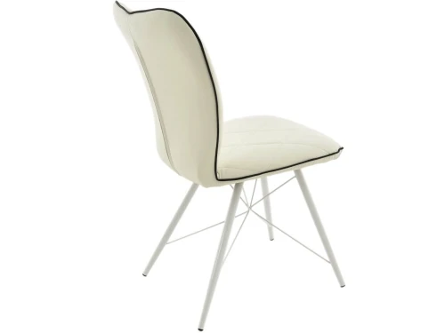 Стул «Риоха» Батлер 08/Нитро блэк, каркас белый