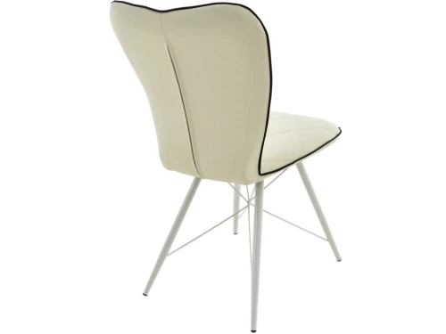 Стул «Риоха» Батлер 08/Нитро блэк, каркас белый