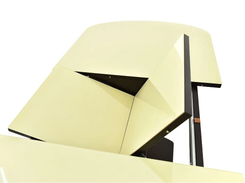 Стол «Корсика» стекло молочный, венге