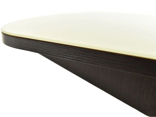 Стол «Корсика» стекло молочный, венге