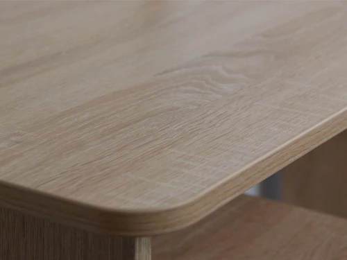 Стол «Гарвард» эргономик 130 3ящ ПР, Дуб сонома/Белый