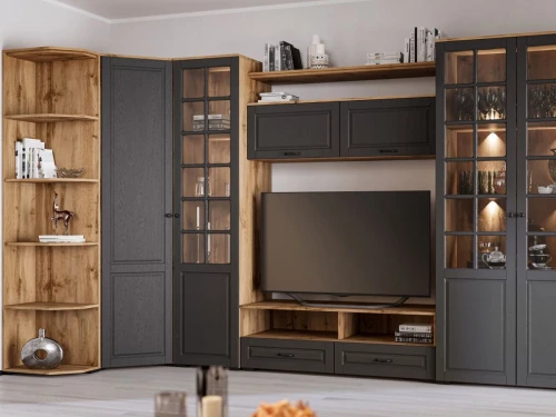 Гостиная «Лацио Сканди» угловая, Вотан/Сканди графит