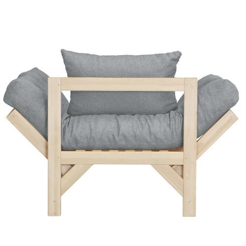 Кресло Бинго ткань браво grey, каркас лак