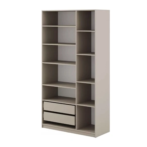 Шкаф распашной с наполнением (9 полок + 2 ящика) ШК 5 (1200), Меланж