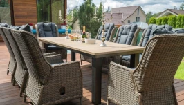 Кресло из искусственного ротанга Верона коричневый