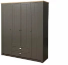 Шкаф для одежды Прованс (Олмеко) 37.01 серый