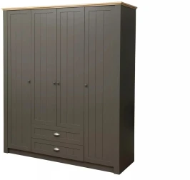 Шкаф для одежды Прованс (Олмеко) 37.01 серый