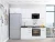 Модульная прямая кухня Флэт-01 White In 2S