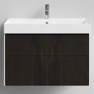 Тумба Лоренцо, 85 подвесной, Дуб цвет 20 Vodok с раковиной в комплекте