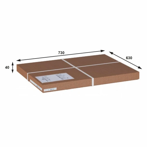 Зеркало навесное Берже 24 темно-коричневый 70 см х 60 см