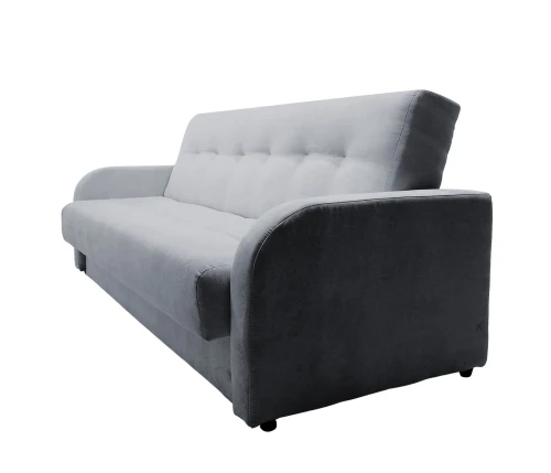 Диван-книжка ЛОНДОН серый 120 ЛЮКС, пружинный блок Боннель