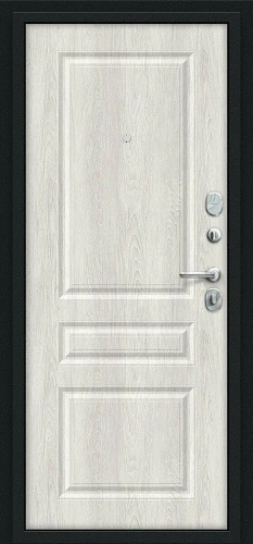 Входная дверь BRAVO Пик Букле черное/Casablanca 