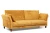 Диван прямой, книжка "Пекин", велюр желтый, 125, ППУ