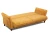 Диван прямой, книжка "Пекин", велюр желтый, 125, ППУ