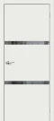 Межкомнатная дверь эмалит mr.wood Браво-2.55.П White Matt Mirox Grey
