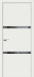Межкомнатная дверь эмалит mr.wood Браво-2.55.П White Matt Mirox Grey